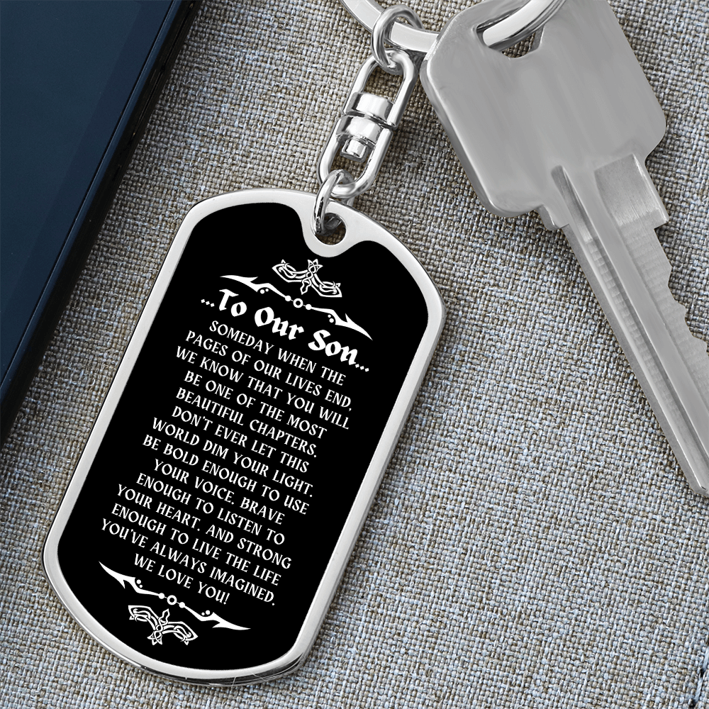 Personalized Gifts for Son, Engraved Key Chain Gift for Son, Gift for Son from Mom, Unique Birthday Gifts, Birthday Gifts Ideas for Son