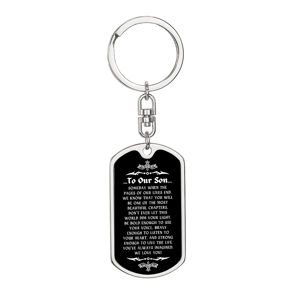 Personalized Gifts for Son, Engraved Key Chain Gift for Son, Gift for Son from Mom, Unique Birthday Gifts, Birthday Gifts Ideas for Son