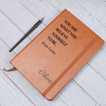 Personalized Journal, Custom Leather Journal, Personalized Quote with Name, Great Gift for any Occasion, Birthday Gifts for Her