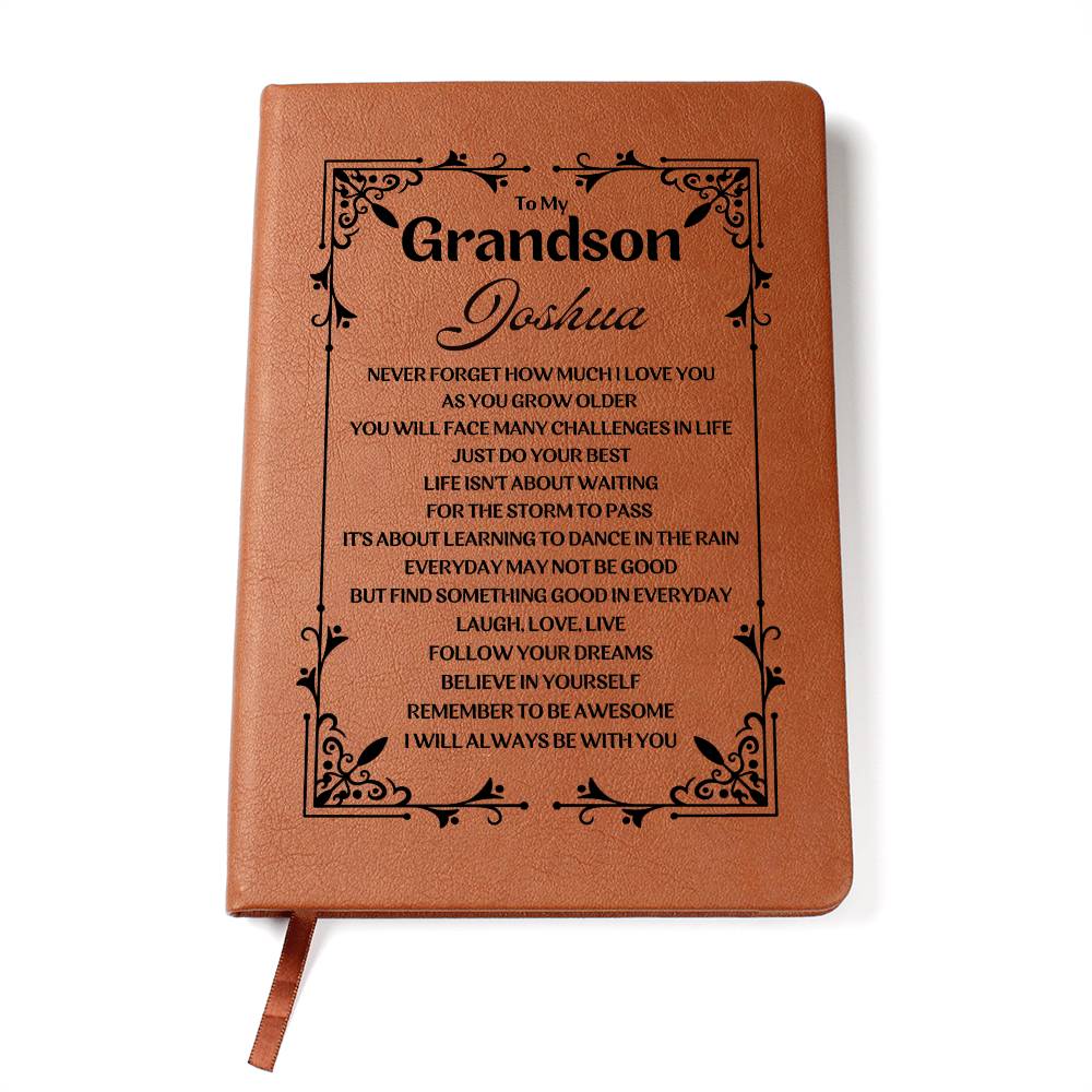 Personalized Grandson Journal Gifts, Custom Journal, Grandson Birthday Gifts, Graduation Gifts, Unique Grandson Gifts