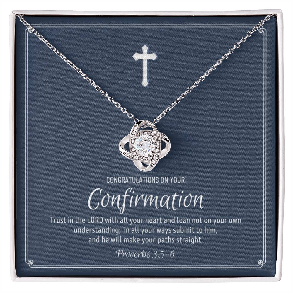 Confirmation Gift For Girls - Love Knot Necklace