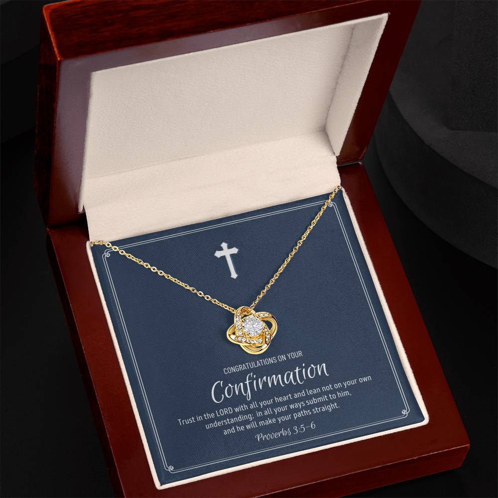 Confirmation Gift For Girls - Love Knot Necklace