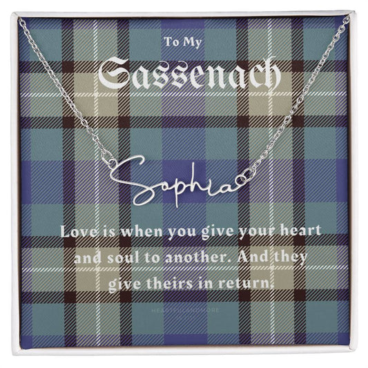 To My Sassenach, Outlander Gift, Outlander Gift Box, Outlander Jewelry, Outlander Gift For Wife, Outlander Charm, Outlander Necklace