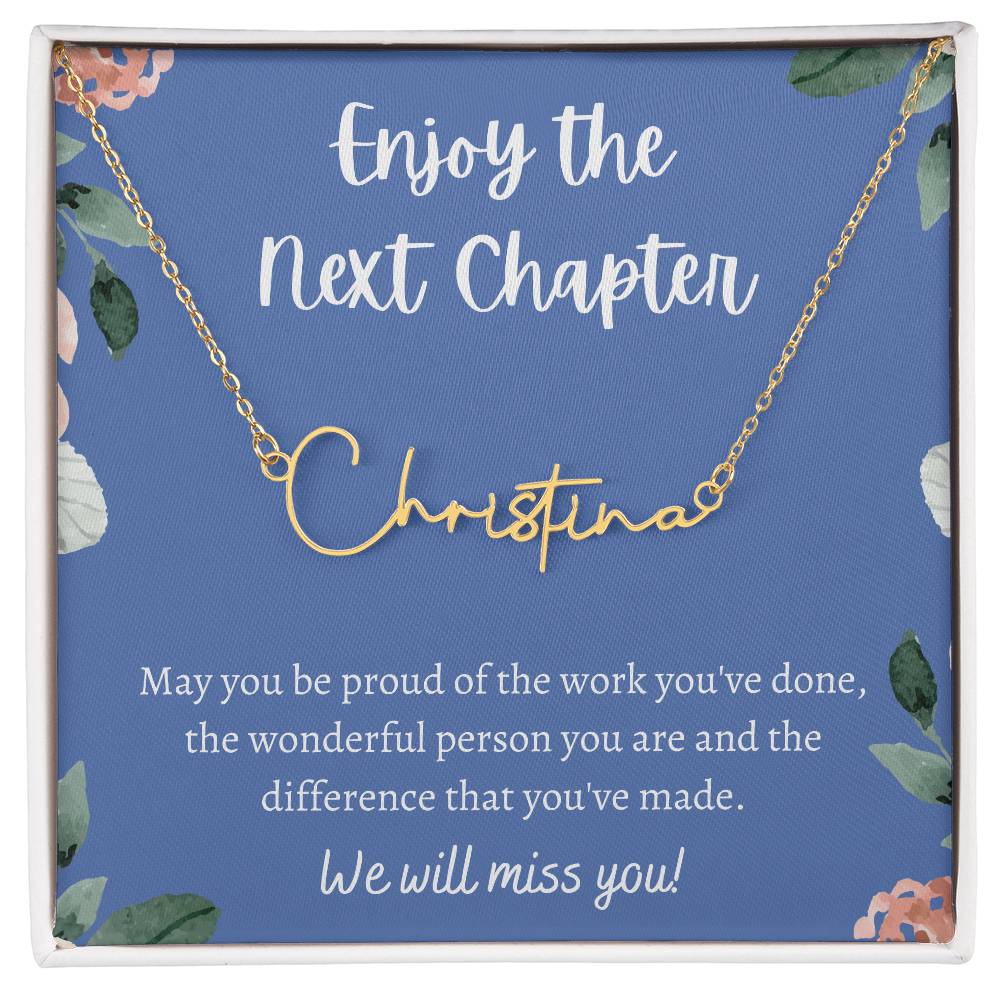 Custom Thank You Gift, Appreciation Gift, Thank You Necklace, Leaving Job Gift for Coworker, Love Knot Necklace, Coworker Gift, Colleague Gift