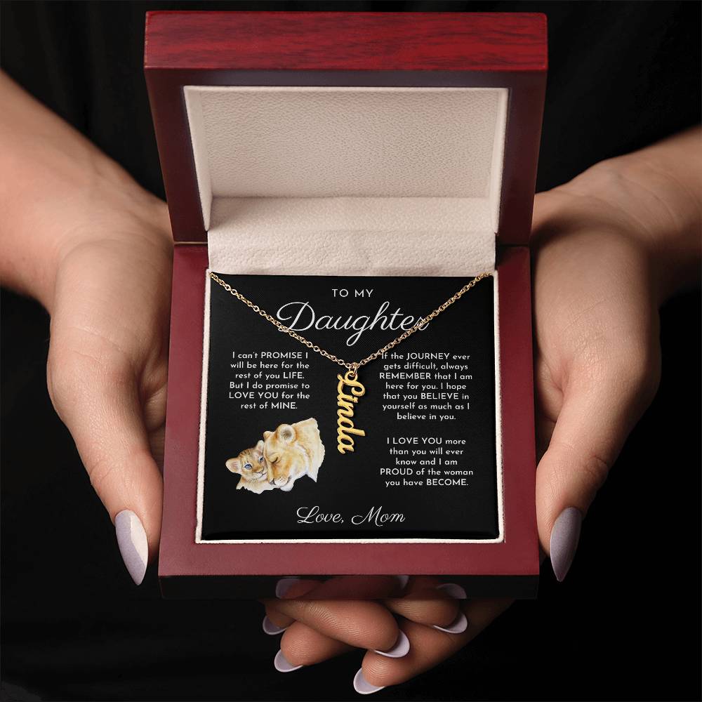 Necklace for Daughter: Heartfelt Message from Mom, Elegant Gift Box. Mother-Daughter Jewelry, Birthday Gift for Adult Daughters. Jewelry from Mom