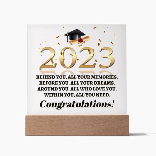 2023 Graduation Gift: Desk Ornament for Her/Him - High School & University Graduation Gifts for Boys & Girls - Table Centerpiece Paperweight