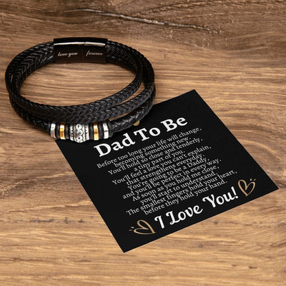 Dad to Be Love You Forever Bracelet from Bump, Hospital Gift for New Dad, New Dad Gift from Mom, Expecting Father Gift, Birthday Gift for Dad to Be