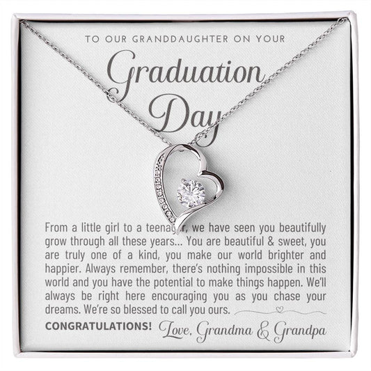 Granddaughter Graduation Gift from Grandma & Grandpa, Gift for Granddaughter Graduation, Granddaughter Graduation Necklace