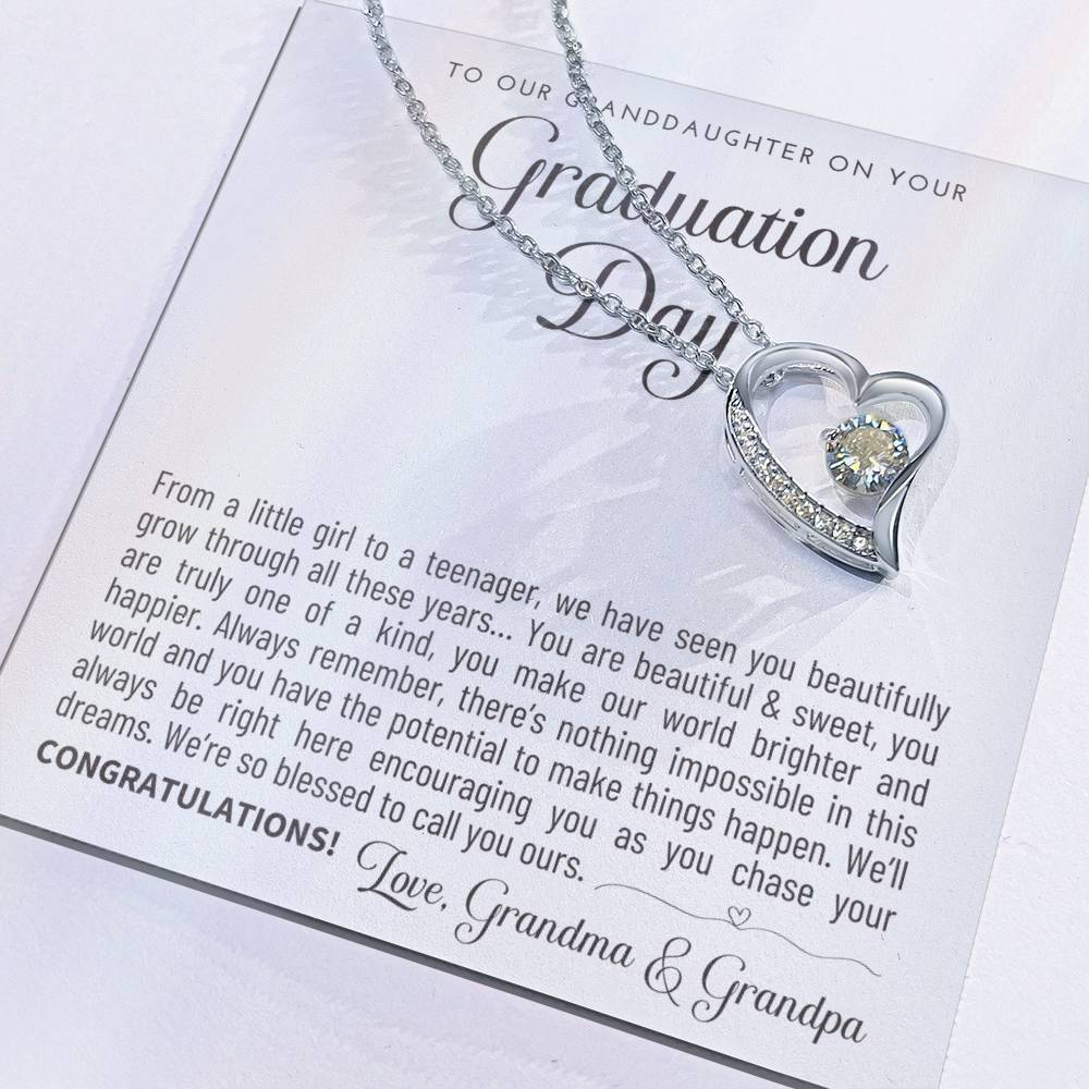 Granddaughter Graduation Gift from Grandma & Grandpa, Gift for Granddaughter Graduation, Granddaughter Graduation Necklace