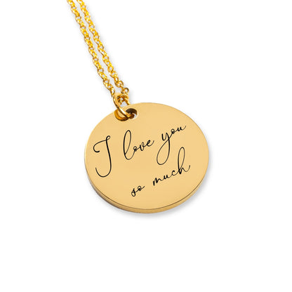 Best Mothers Day Gift from Daughter, Mothers Day Gift from Son, Handwritten Message Necklace