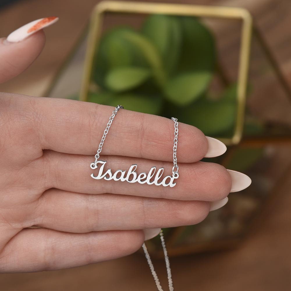 Christmas Gift for Girlfriend, Christmas Present for Girlfriend, Christmas Gift for Love, Custom Name Necklace, Sentimental Gifts, Name Gift