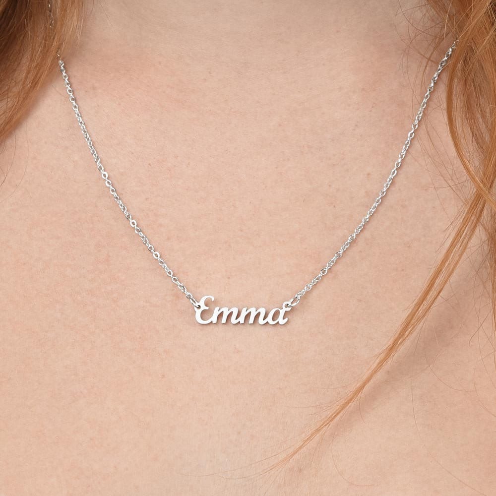 Christmas Gift for Girlfriend, Christmas Present for Girlfriend, Christmas Gift for Love, Custom Name Necklace, Sentimental Gifts, Name Gift