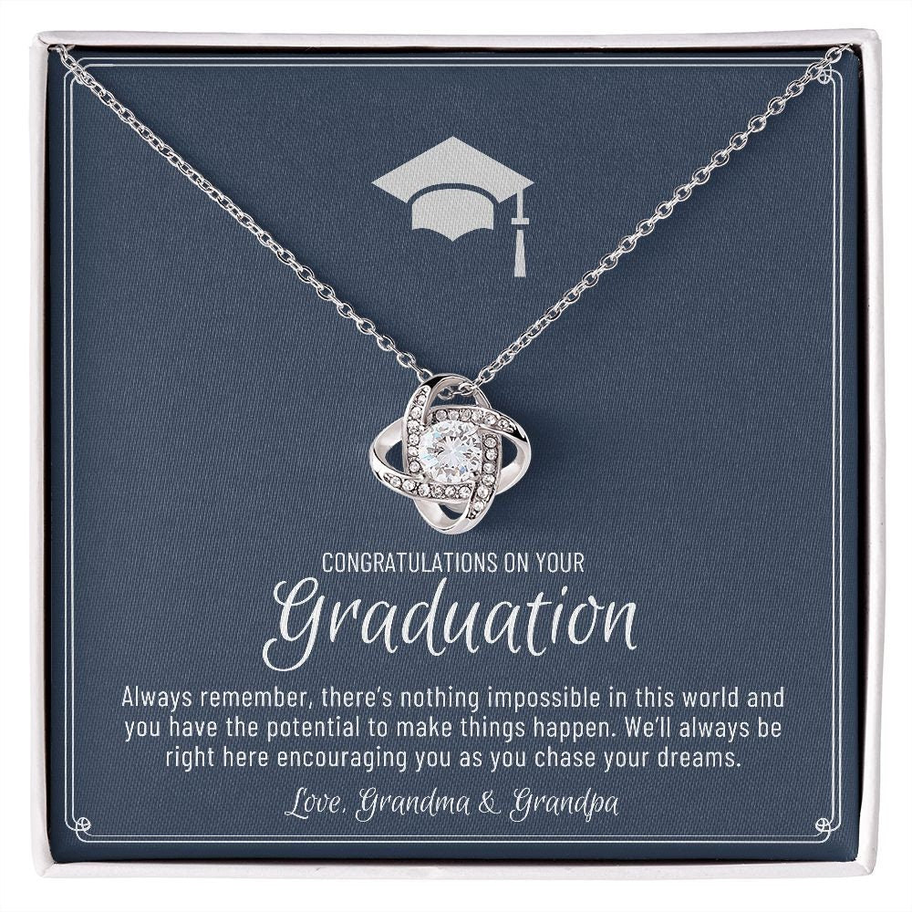 Granddaughter Graduation Gift from Grandma & Grandpa, Gift for Granddaughter Graduation, Granddaughter Graduation Necklace