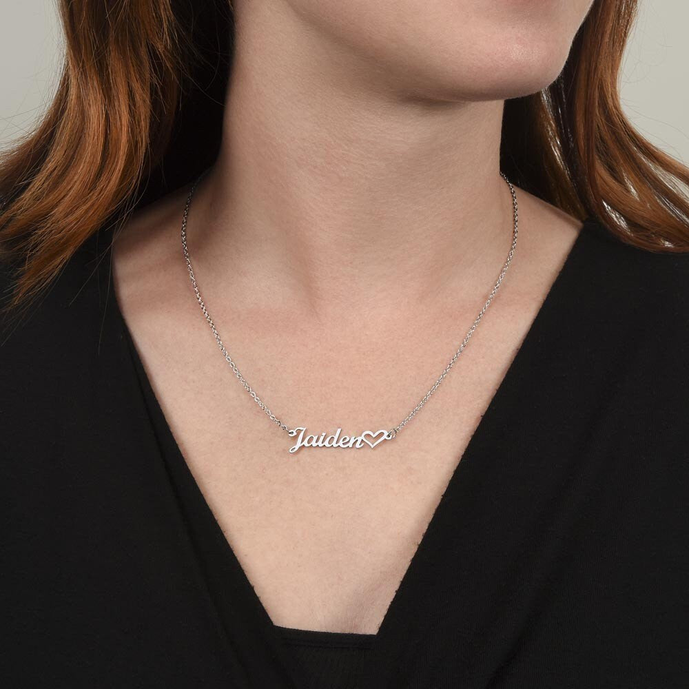 Personalized Name Necklace: Best Gift Idea for Mom from Daughter on Mother's Day, Birthday, Christmas - Unique Present for your Mother