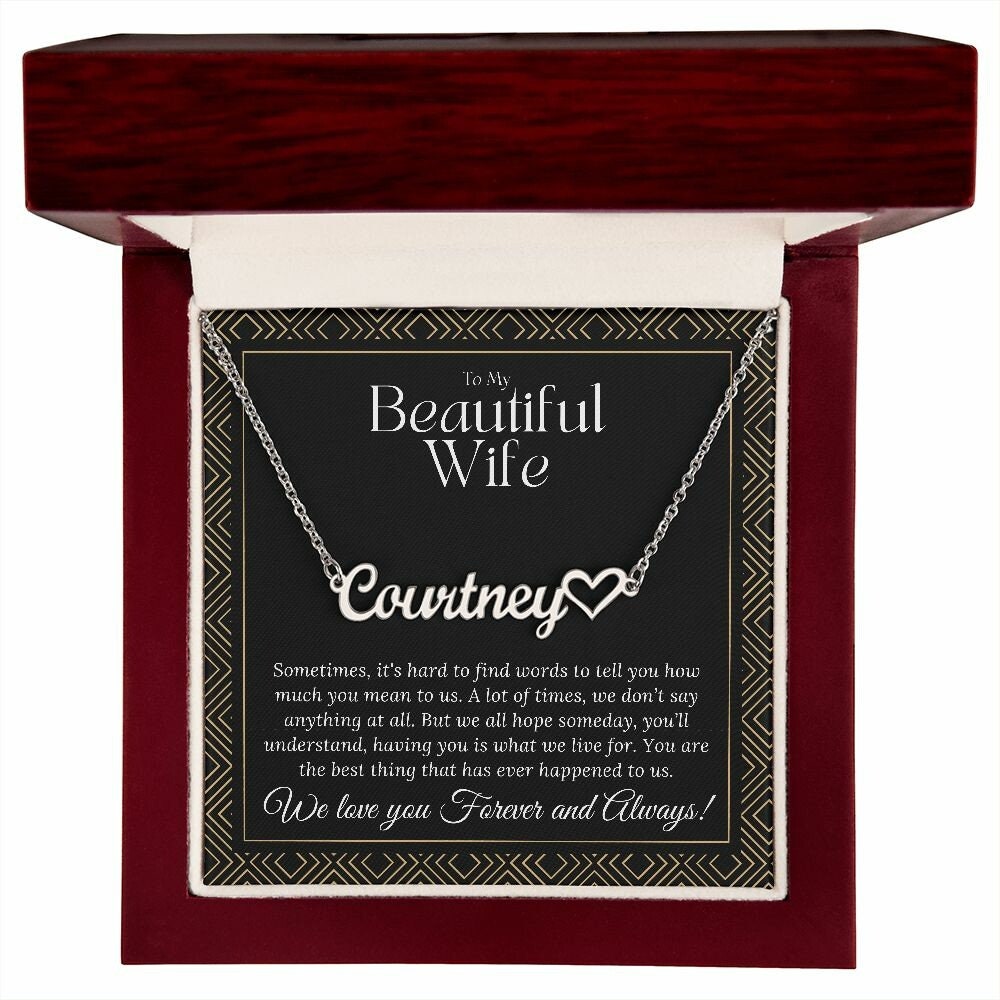 Top Mother's Day Gift Ideas for Wife - Heartfelt Gifts for the Mother of Your Children Including Wife Necklace, Unique Name Necklace