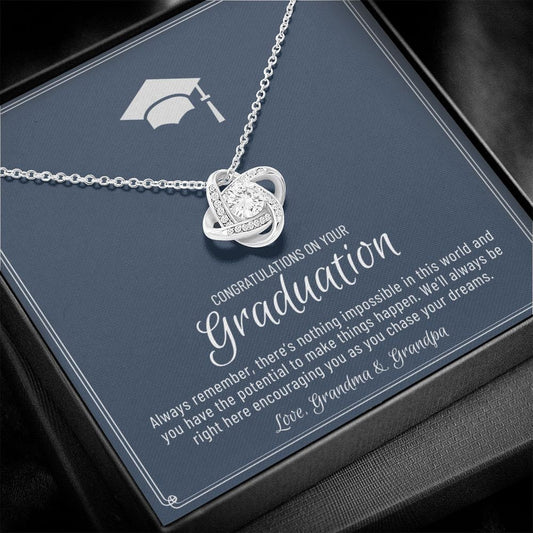 Granddaughter Graduation Gift from Grandma & Grandpa, Gift for Granddaughter Graduation, Granddaughter Graduation Necklace