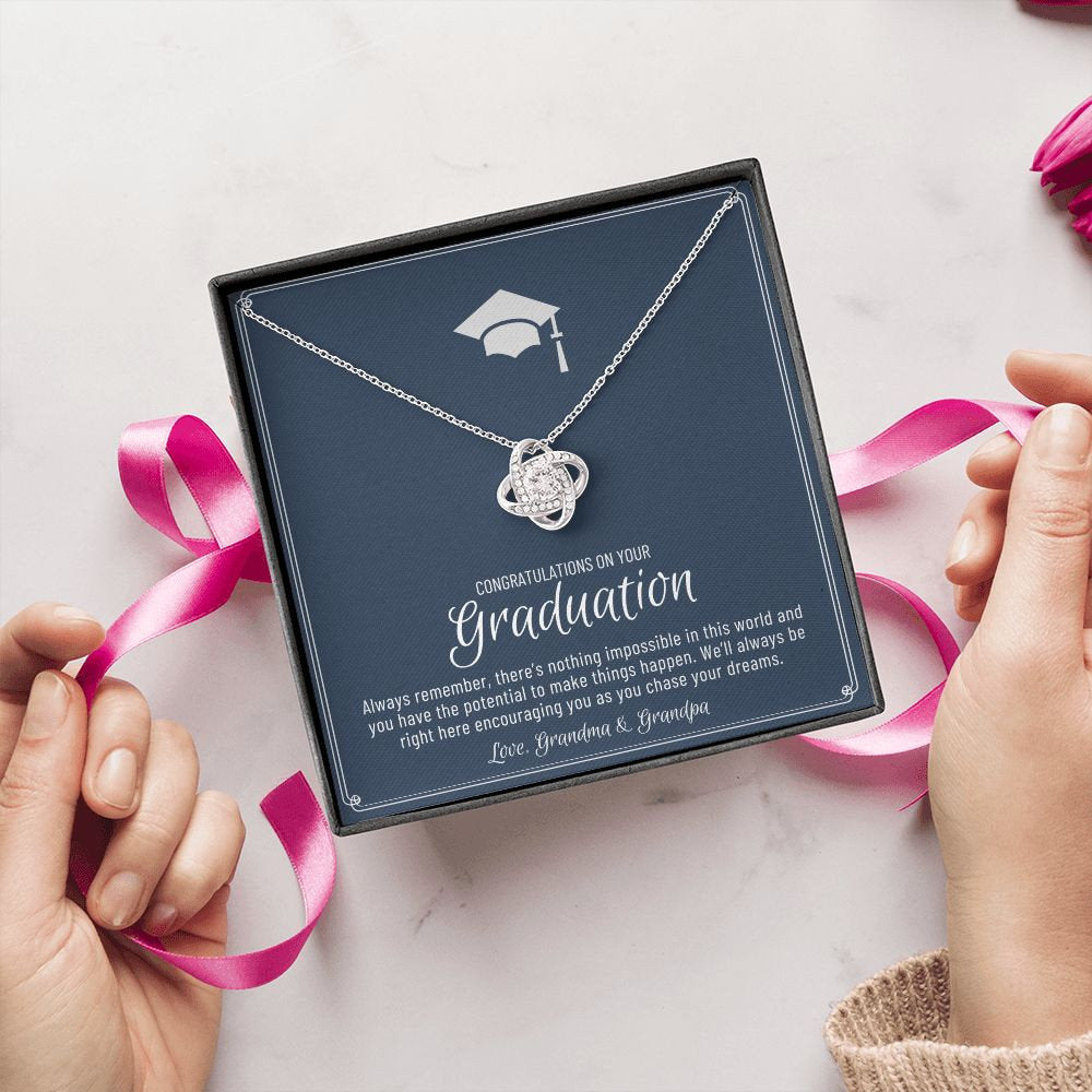 Granddaughter Graduation Gift from Grandma & Grandpa, Gift for Granddaughter Graduation, Granddaughter Graduation Necklace