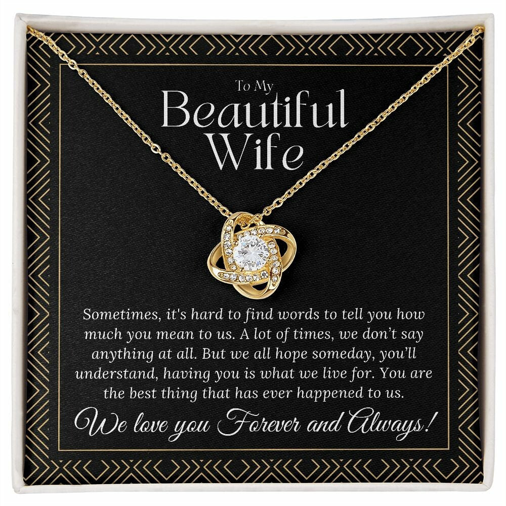 Mothers Day Gifts for Wife, To The Mother of My Children, Heartfelt Wife Gifts for Mothers Day, Wife Necklace Gift on Mothers Day