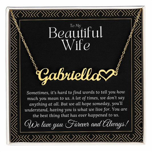 Top Mother's Day Gift Ideas for Wife - Heartfelt Gifts for the Mother of Your Children Including Wife Necklace, Unique Name Necklace