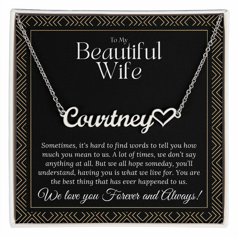 Top Mother's Day Gift Ideas for Wife - Heartfelt Gifts for the Mother of Your Children Including Wife Necklace, Unique Name Necklace