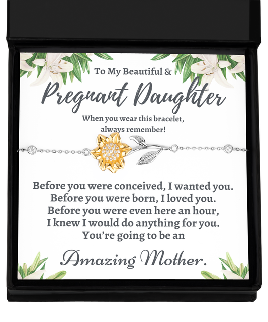 Gifts for Pregnant Daughter, Daughter Pregnancy Gift, To My Daughter Expecting First Baby, Sentimental Gifts for Daughter Pregnancy