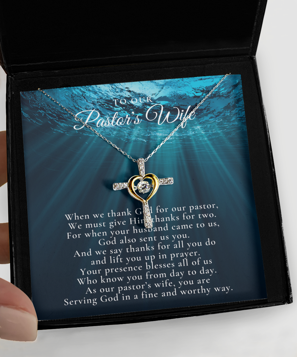 Pastor's Wife Appreciation Gift Necklace, Bible Study Gift, Christmas Present For Pastor's Wife, Best Preacher Wife Gift, Priest Wife Gift