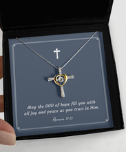 Load image into Gallery viewer, Confirmation Gift For Young Ladies, Confirmation Granddaughter, Cross Dancing Necklace, Confirmation Gift Ideas For Girls, Gift for Women
