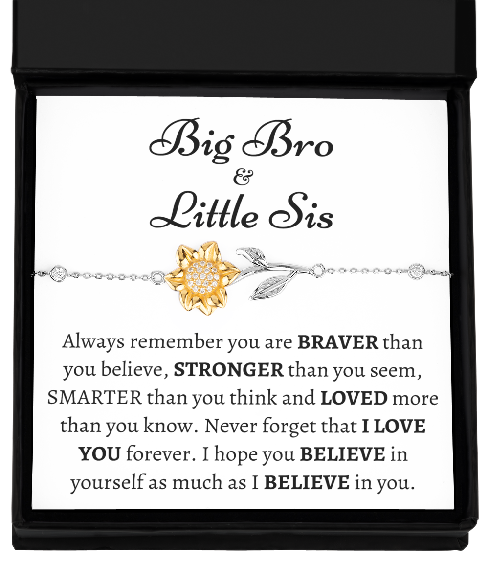 Little Sister Gift from Big Brother, Big Brother to Little Sister Gift, Sister Birthday Gift, Sister Necklace, Small Gift for Sister