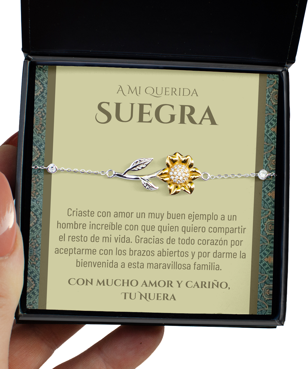 Suegra bracelet gift, spanish mother in law gift from daughter in law, regalo para mi suegra,nuera a suegra cumpleaños de la suegra,jewelry