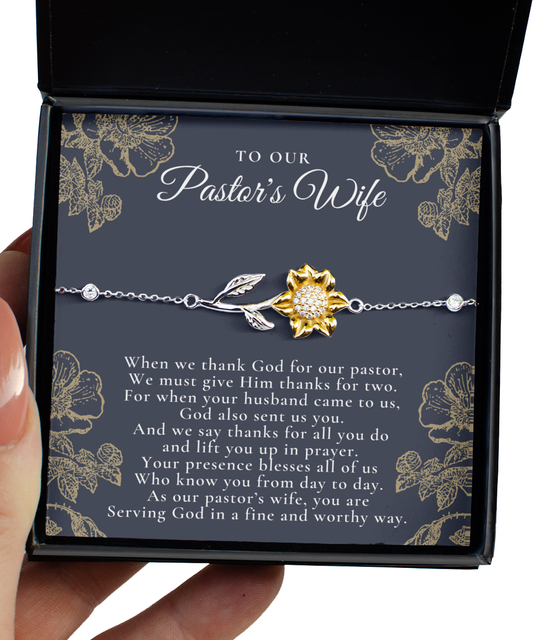 Pastor's Wife Appreciation Gift Necklace, Bible Study Gift, Christmas Present For Pastor's Wife, Best Preacher Wife Gift, Priest Wife Gift