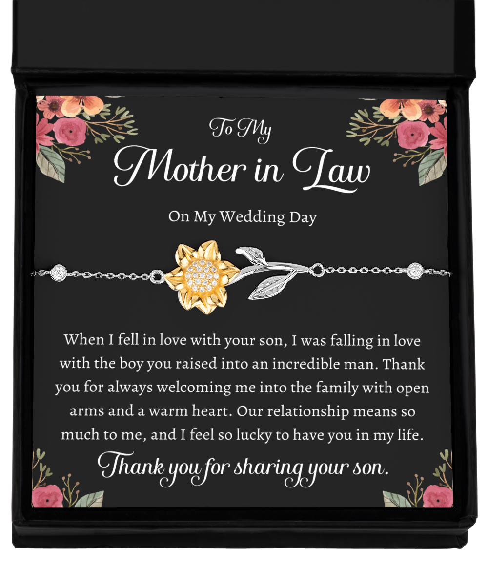 Gift for Mother of the Groom Gift from Bride Mother of the Groom Bracelet Gift for Mother in Law Wedding Gift from Bride