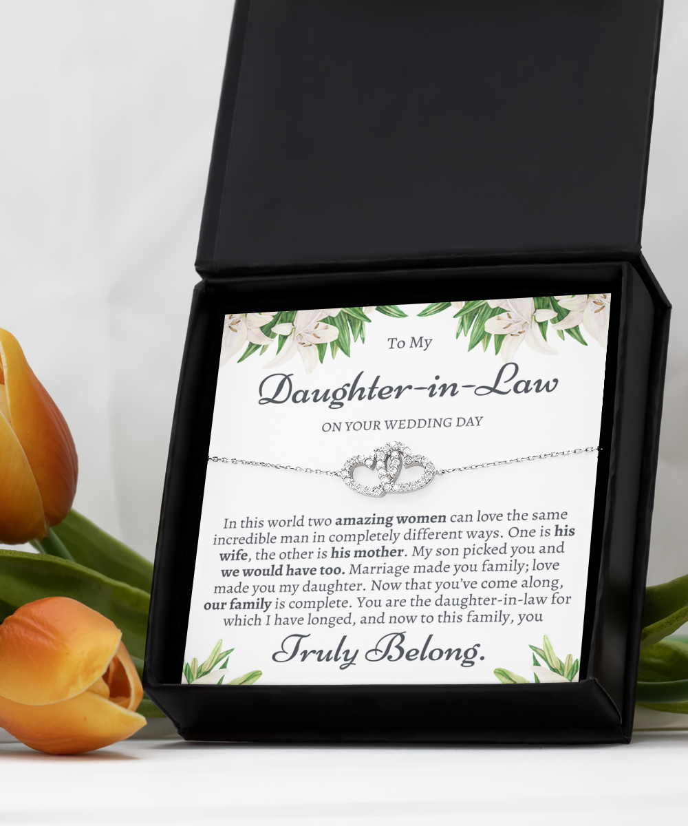 Daughter In Law Wedding Gifts from Mother In Law, 925 Silver Bracelet