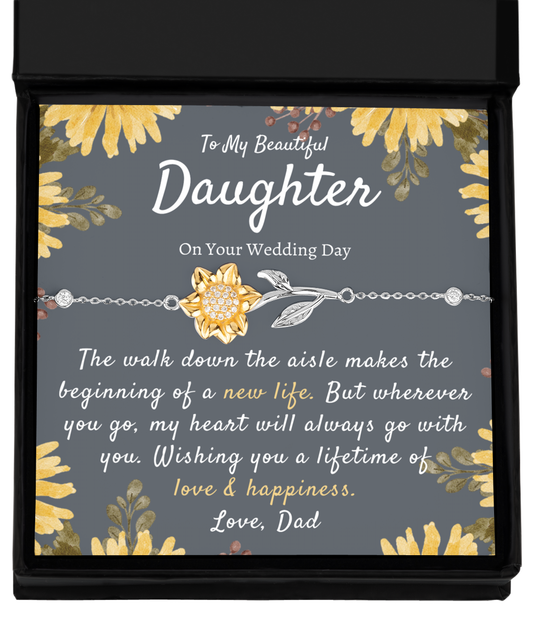 Gift for Daughter on Wedding from Dad, Dad to Daughter Wedding Day Gift, Father to Daughter Wedding Gift, Meaningful Wedding Gift from Dad