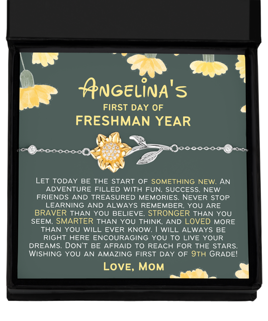 First Day of School Freshman Year, Back to School Gift, Gift For Daughter, First Day of School Gift for Daughter