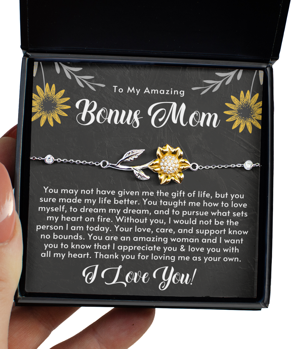 Bonus Mom Gift, Mothers Day Gift for Step Mom, Stepmom Birthday Gift, Jewelry Gift for Bonus Mom from Stepson/Stepdaughter