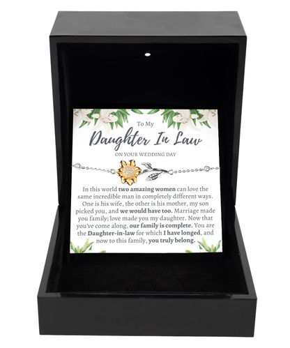 Daughter In Law Wedding Gift from Mother In Law, Mother of the Groom to Bride Gift