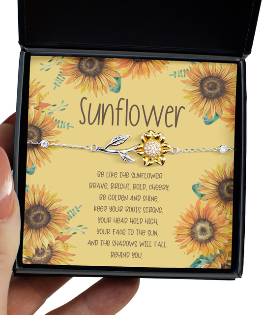 Sunflower Bracelet for her, Gift for Daughter, Gift for Niece