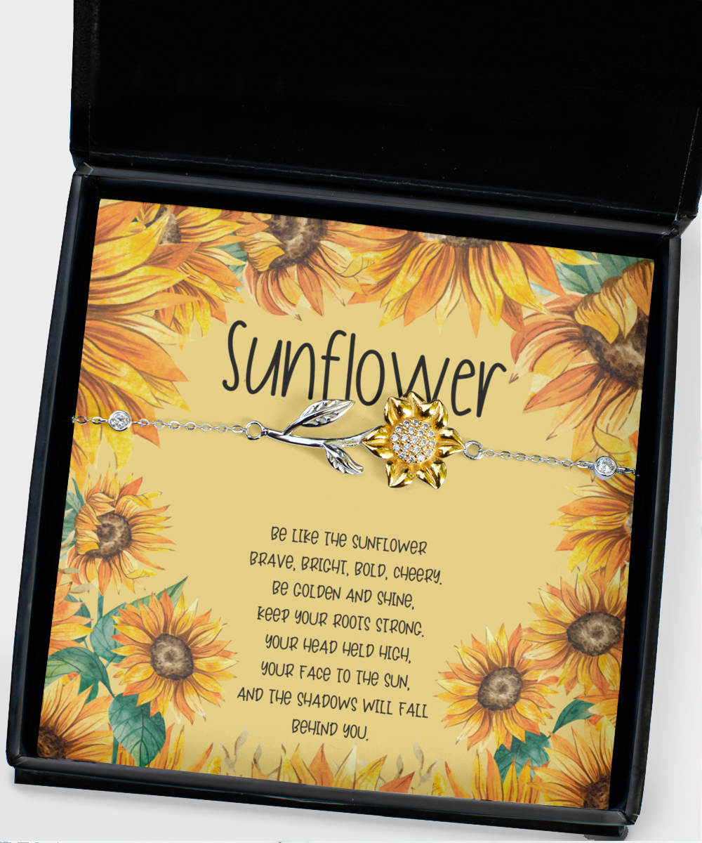 Sunflower Bracelet for her, Gift for Daughter, Gift for Niece