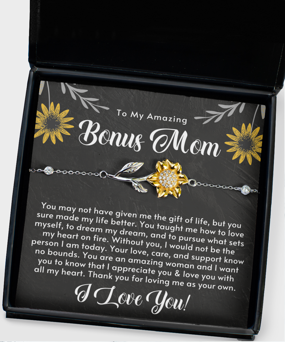 Bonus Mom Gift, Mothers Day Gift for Step Mom, Stepmom Birthday Gift, Jewelry Gift for Bonus Mom from Stepson/Stepdaughter