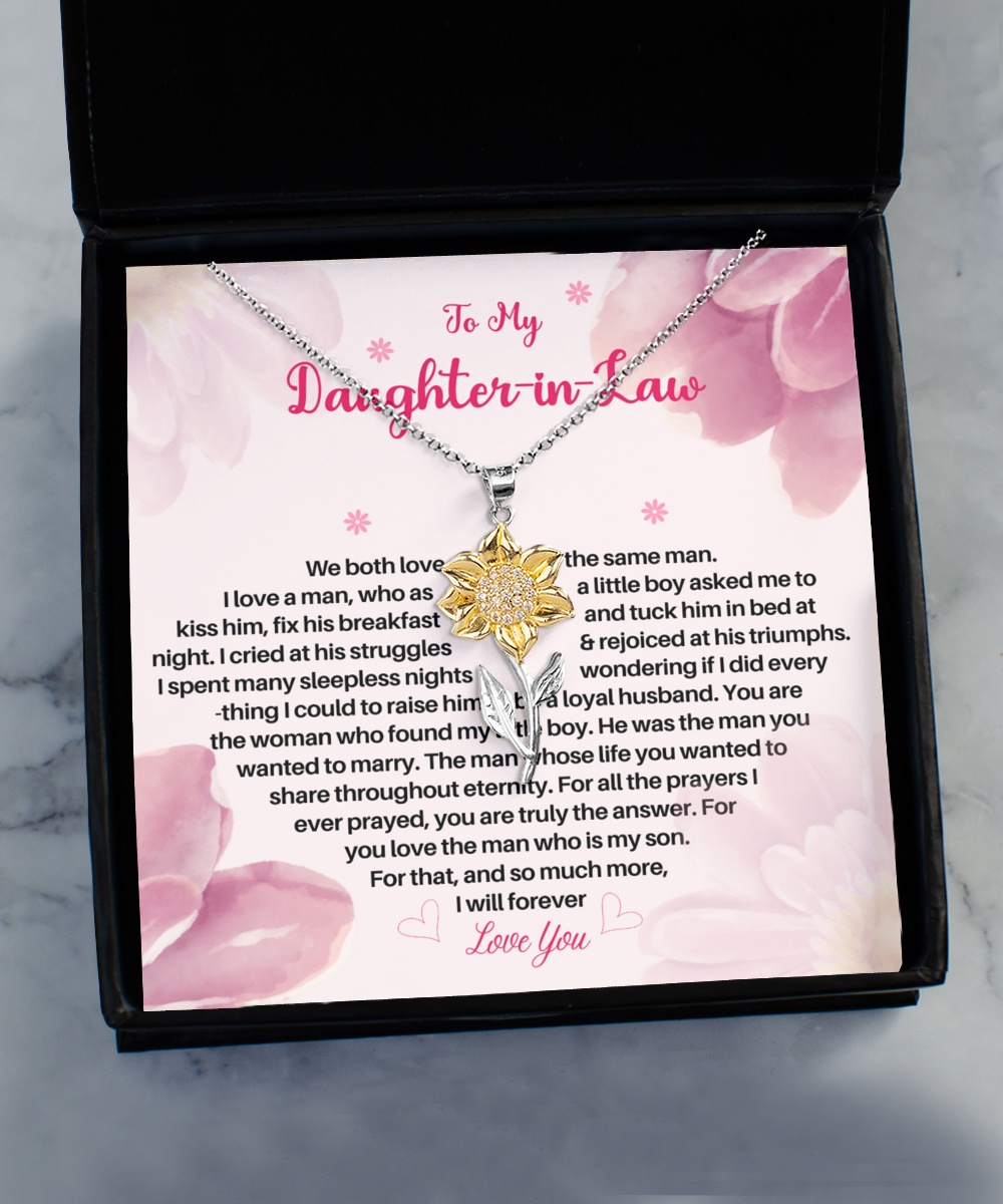 Daughter in Law Silver 925 Necklace, Birthday Gift for Daughter in Law, Daughter In Law Gifts on Wedding Day, Meaningful Gifts