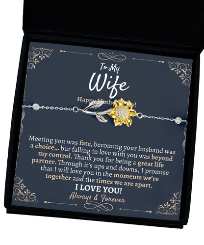 Wife Mothers Day Silver 925 Bracelet, Mothers Day Gifts for Wife, To My Wife Mothers Day Jewelry Gift, Best Mothers Day Gift from Husband