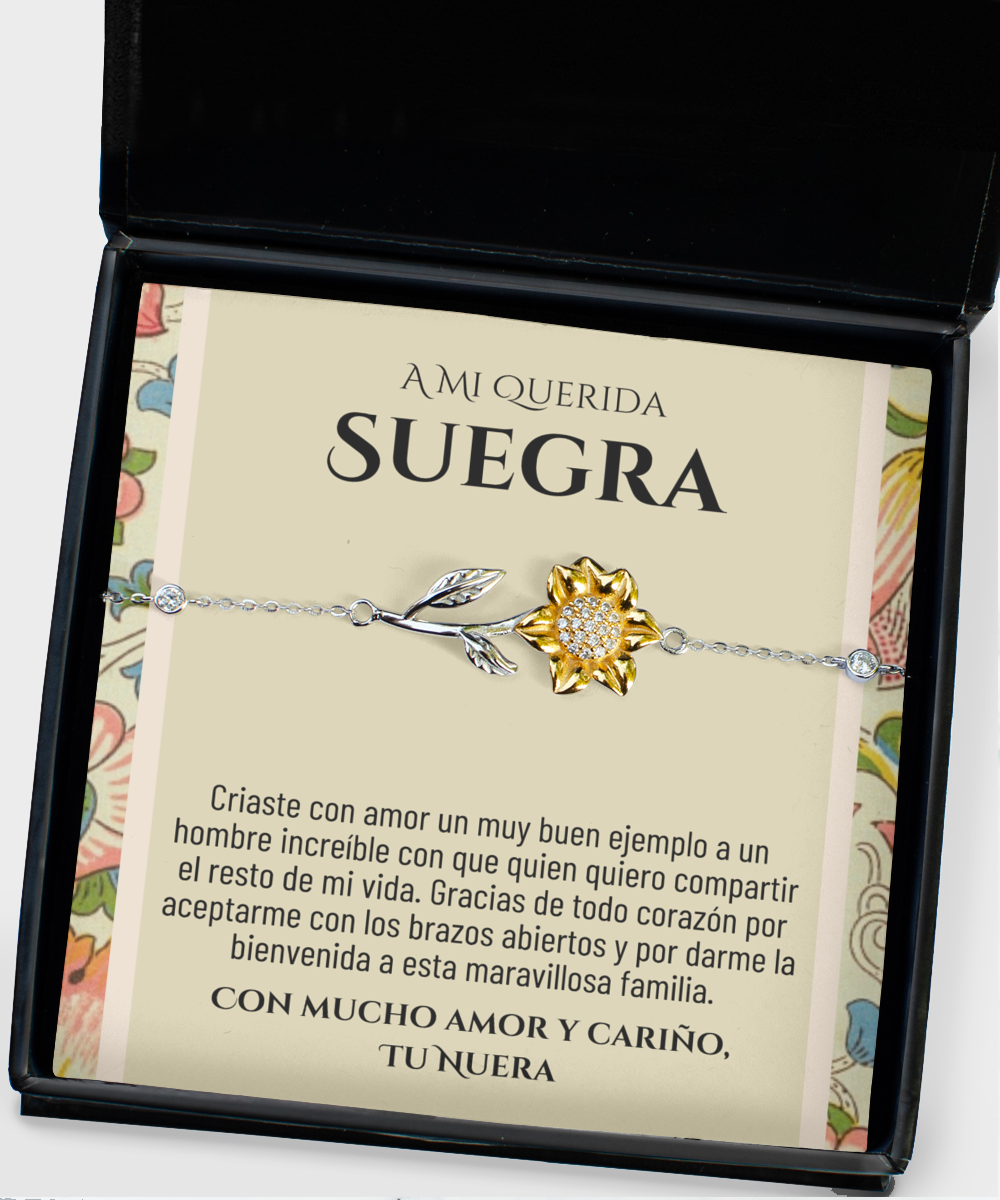 Suegra bracelet gift, spanish mother in law gift from daughter in law, regalo para mi suegra,nuera a suegra cumpleaños de la suegra,jewelry