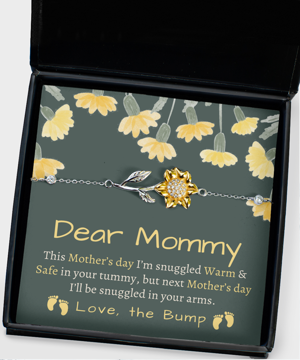 Mothers Day Sunflower Bracelet from Baby Bump, New Mom Mothers Day Gift