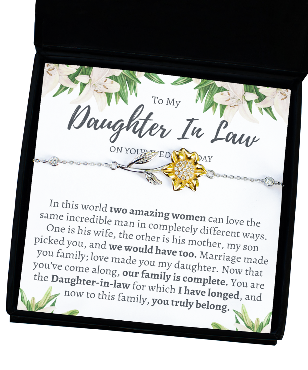 Daughter In Law Wedding Gift from Mother In Law, Mother of the Groom to Bride Gift