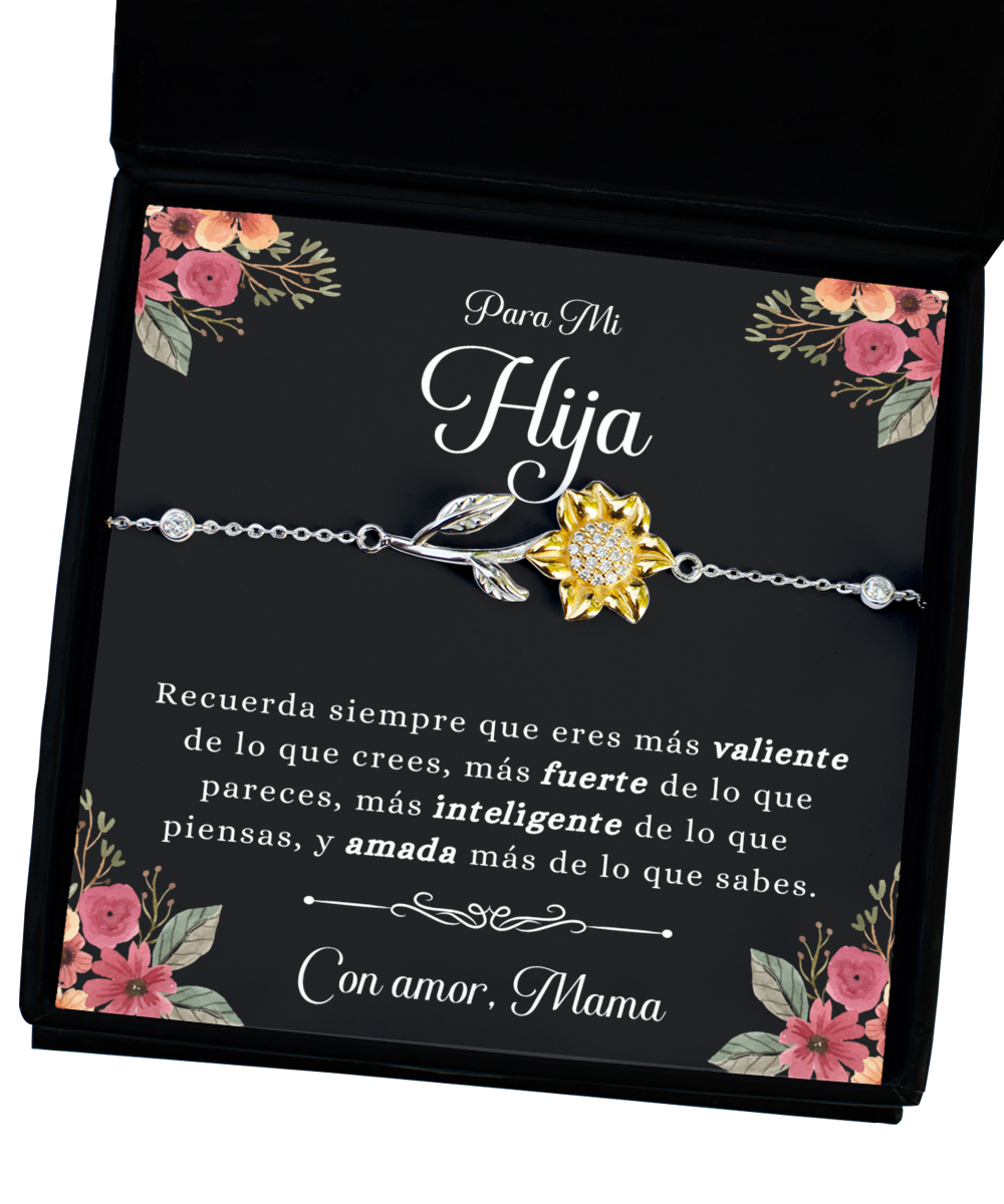 Para Mi Hija, Regalo Para Hija, Regalo de Aliento de Hija, Pulsera para hija, Madre Y Hija, Gift For Daughter In Spanish, Cumpleaños