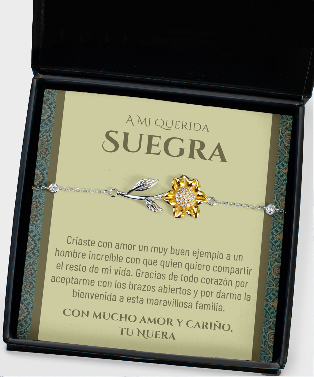 Suegra bracelet gift, spanish mother in law gift from daughter in law, regalo para mi suegra,nuera a suegra cumpleaños de la suegra,jewelry