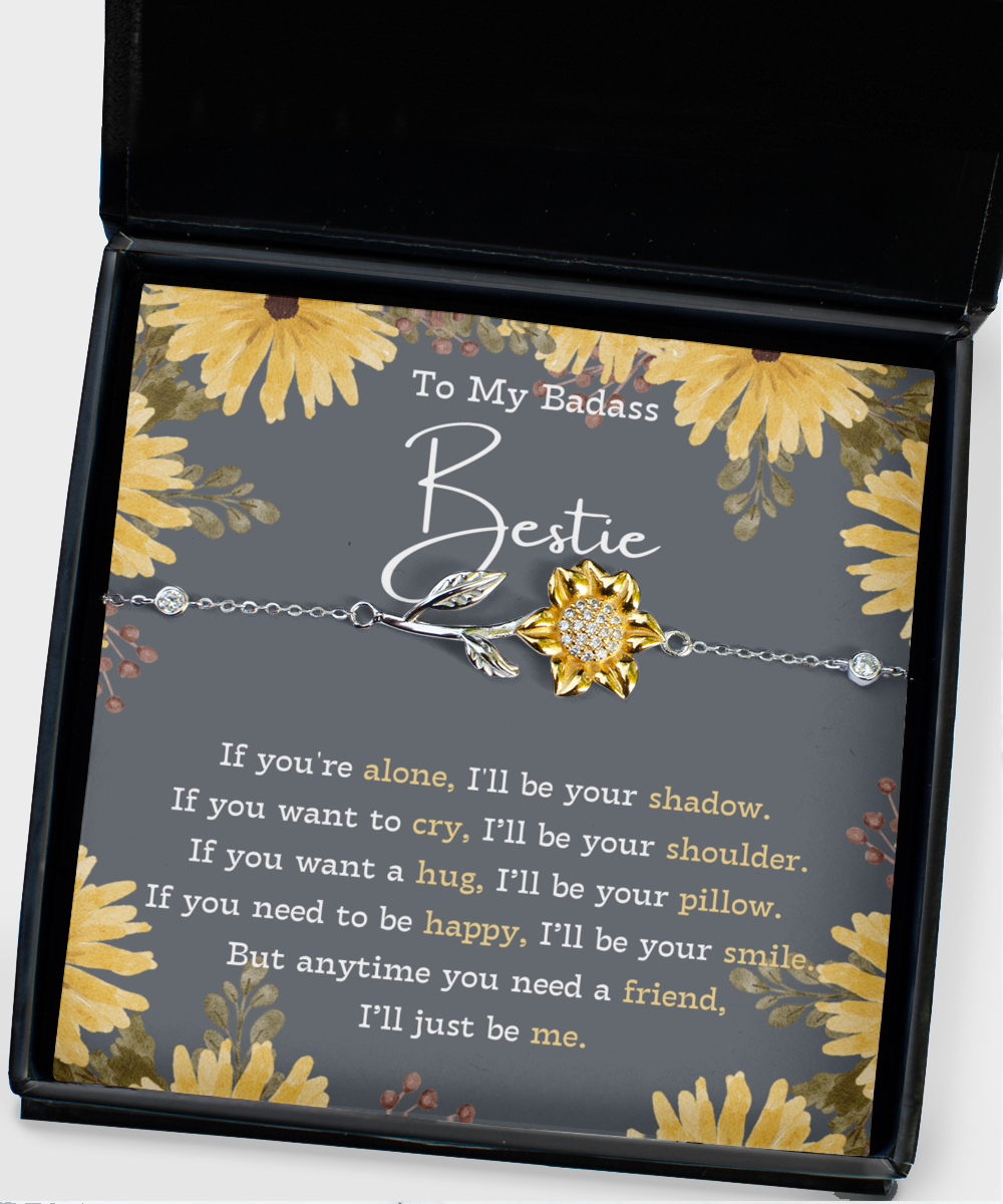 Best Friend Jewelry, Best Friend Gift, Gift For Friend, Friendship, Sunflower Bracelet, Friend Forever Gifts