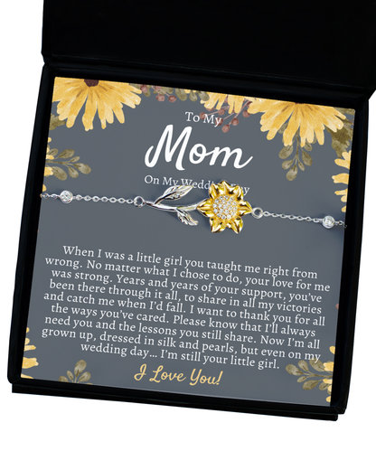 Mother Of The Bride Gift from Daughter, Gift for Mom from Bride, Mom Gift On My Wedding Day, Mother of the Bride Bracelet