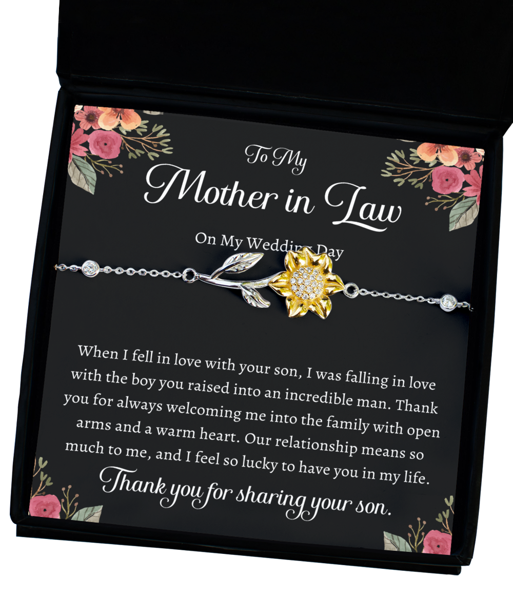 Gift for Mother of the Groom Gift from Bride Mother of the Groom Bracelet Gift for Mother in Law Wedding Gift from Bride