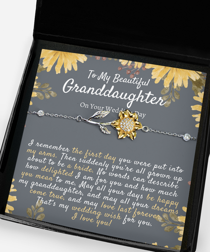 Granddaughter Wedding Day Gift, Gift for Bride from Grandma, To My Granddaughter on Her Wedding Day